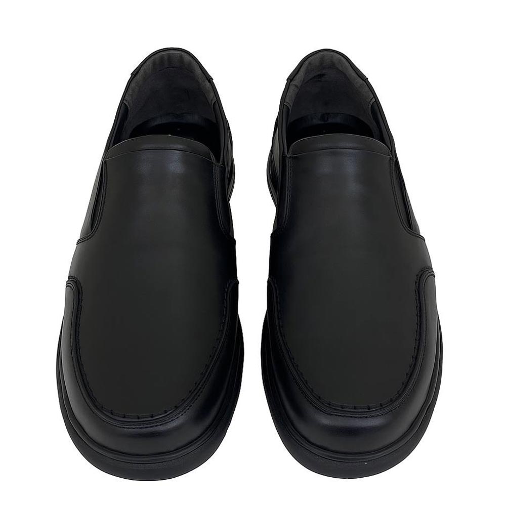 Men's leather casual shoes - Black2
