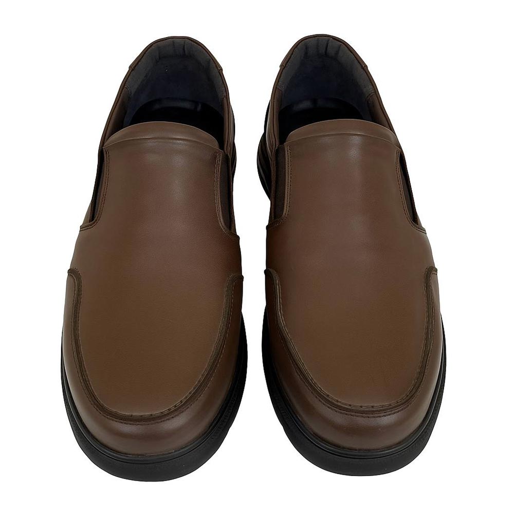 Men's leather casual shoes - Brown2