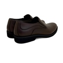 Leather slip on shoes with eva sole - Brown1