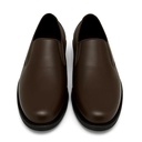 Leather slip on shoes with eva sole - Brown2