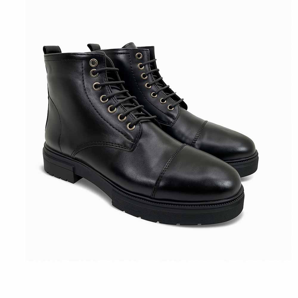 Men's leather half boots - Black