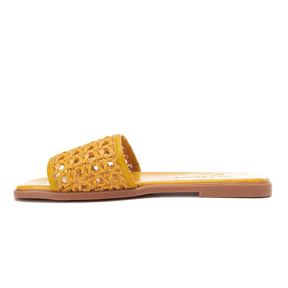 Stylish-women-slides-mustard-2