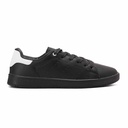 Men fashion sneakers with white collar - Black