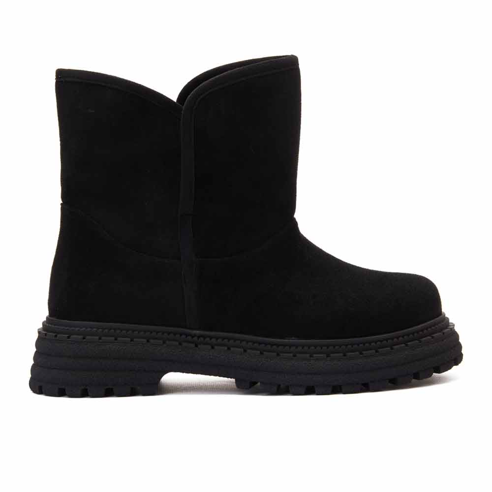 Women Stylish chamois boot - Black