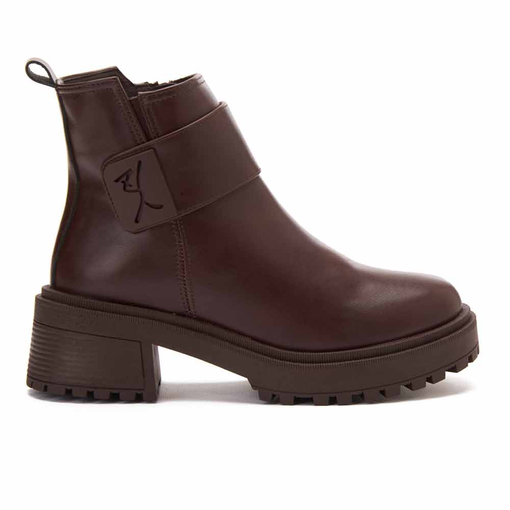 Women Fashion Leather Boot - Brown