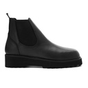 Men leather chelsea boots - Black