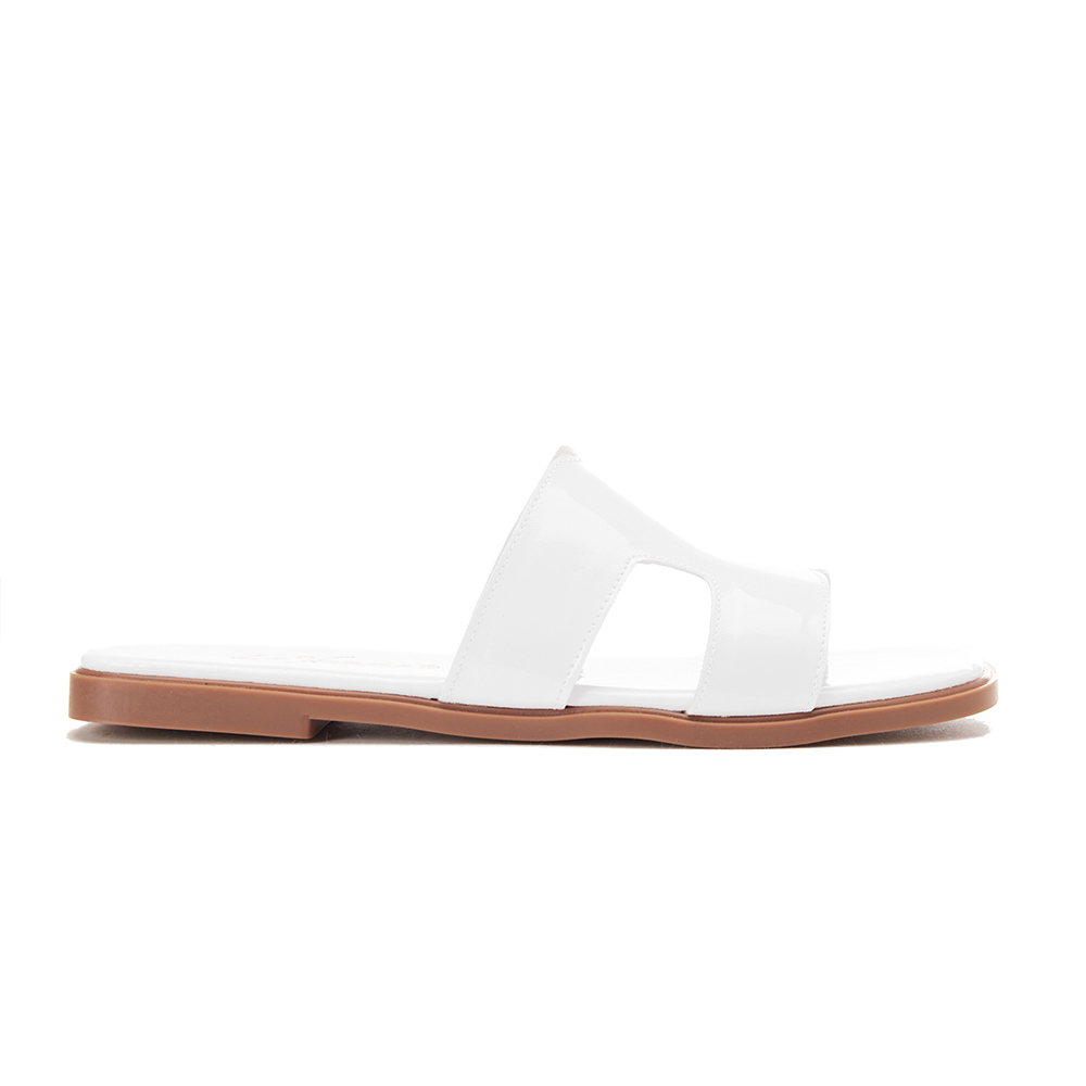 Padded women slides - White