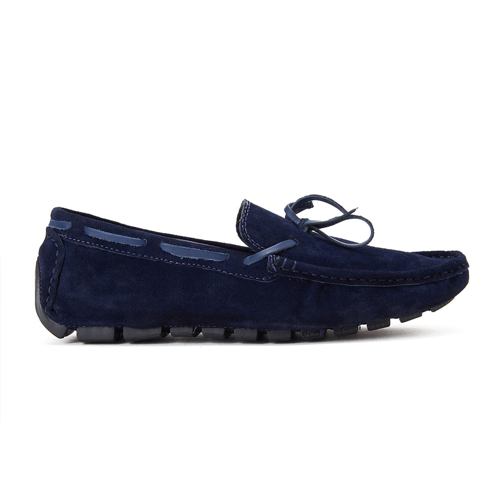 Basic men chamois moccasin - Navy