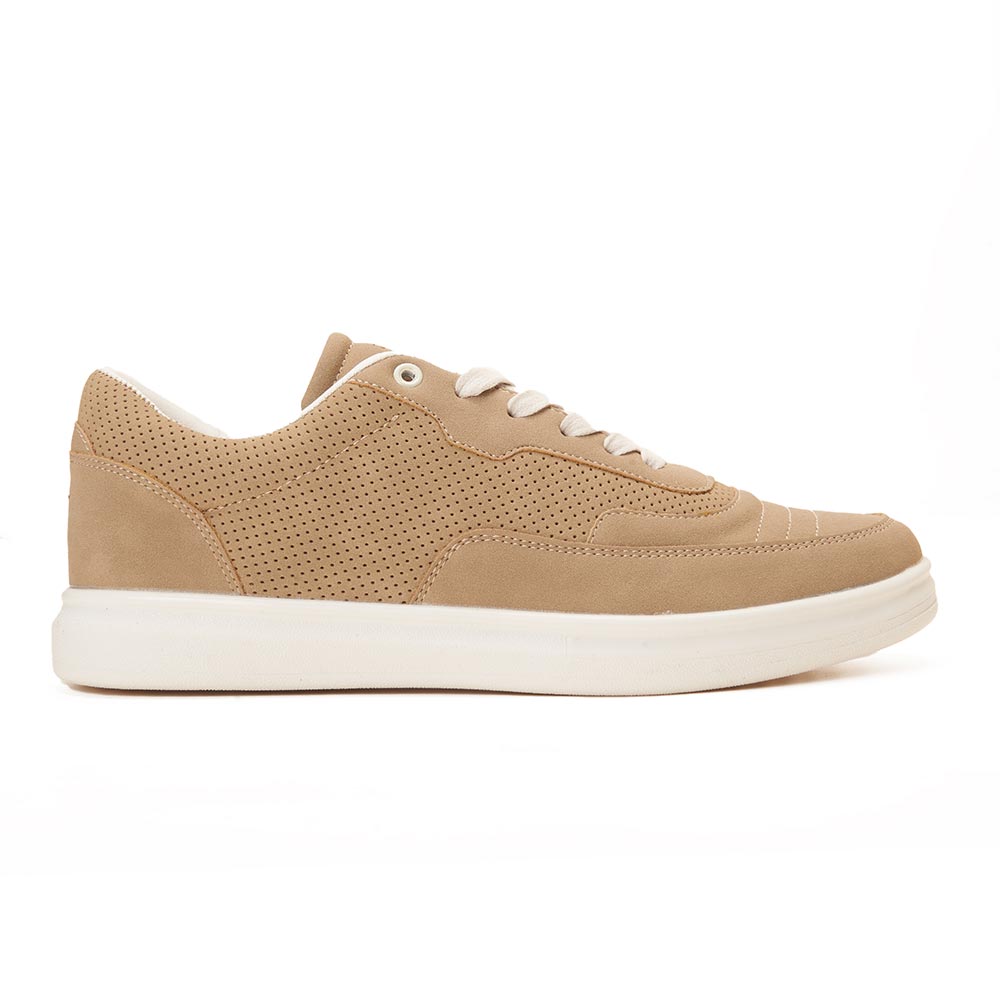 Fashion suede sneakers for men - Beige