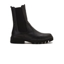 Genuine leather men chelsea boots - Black