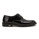 Men glossy casual shoes - Black