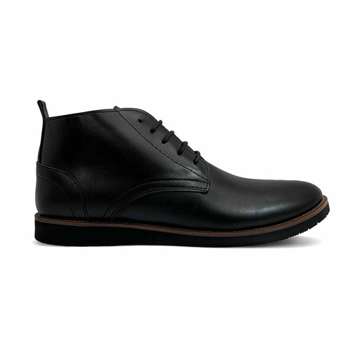 Men's leather lace-up boots - Black
