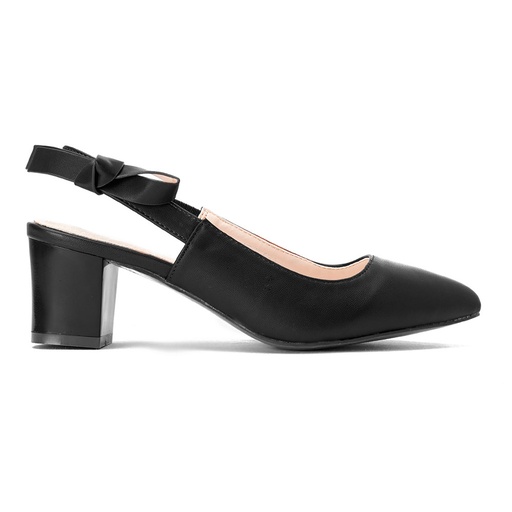 Women sling back shoes - Black