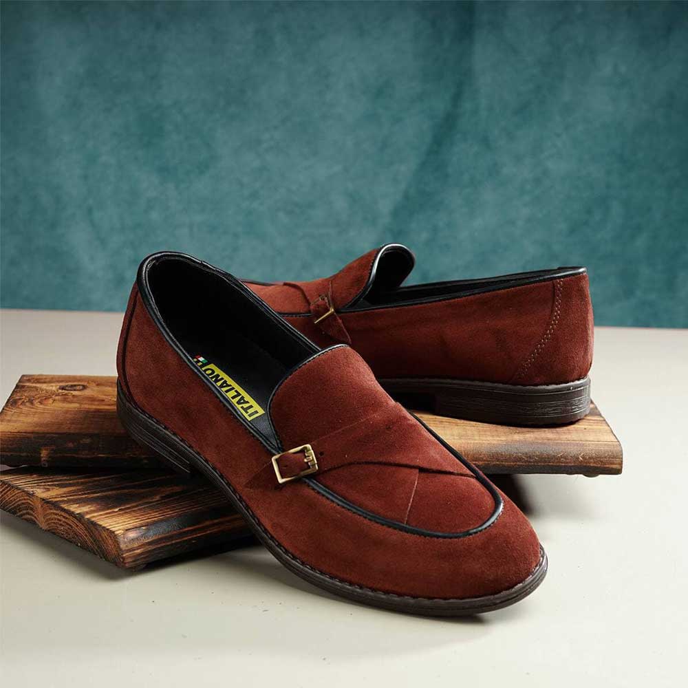 Single buckle mens shoes deals