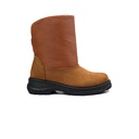 Women casual chamois boot - Havana