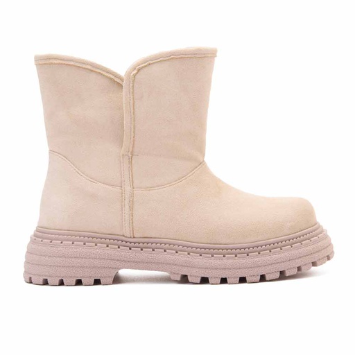 Women Stylish chamois boot - Beige