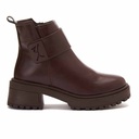 Women Fashion Leather Boot - Brown