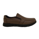 Men's leather casual shoes - Brown