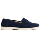 Women's chamois loafers - Navy